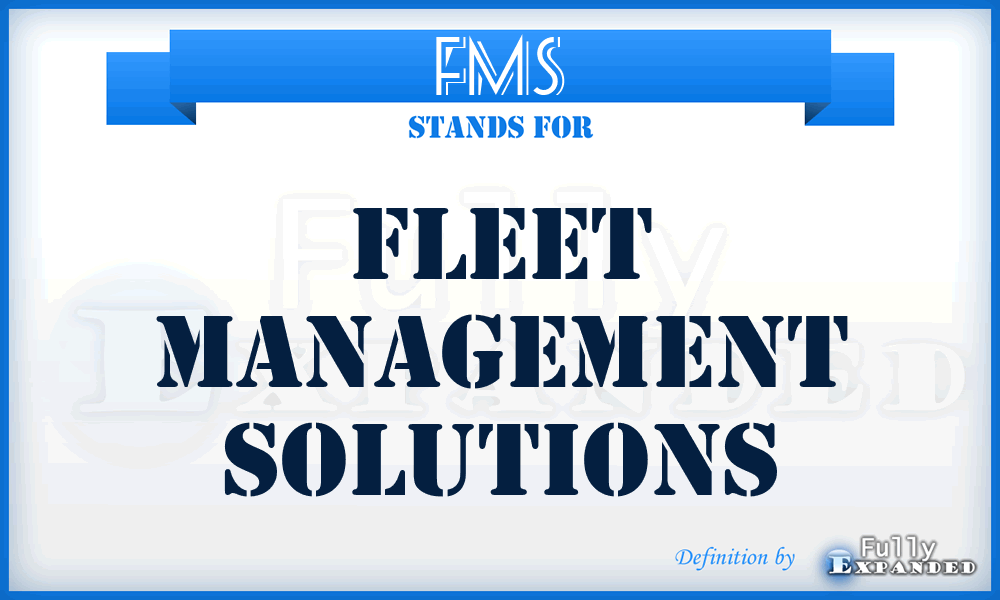 FMS - Fleet Management Solutions