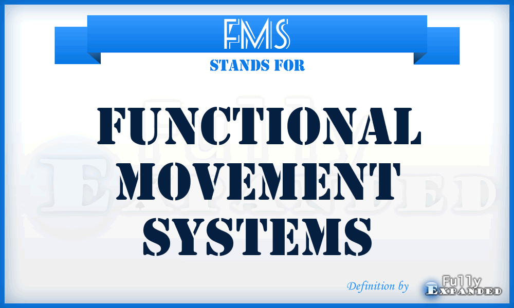 FMS - Functional Movement Systems