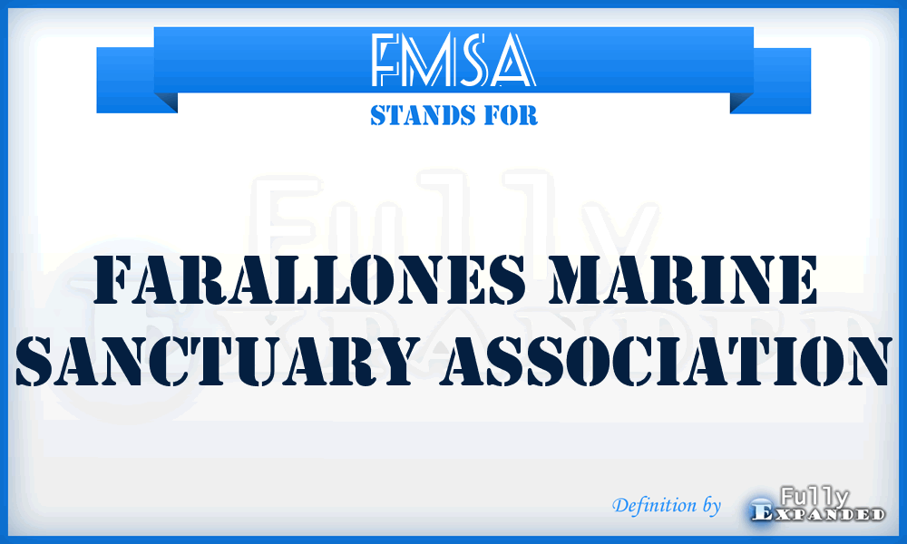 FMSA - Farallones Marine Sanctuary Association