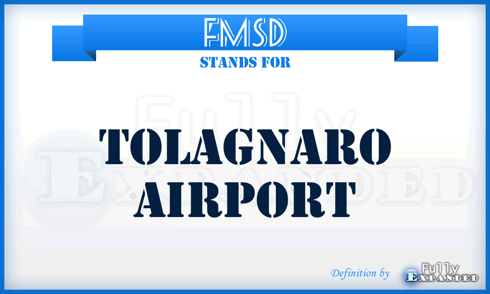 FMSD - Tolagnaro airport