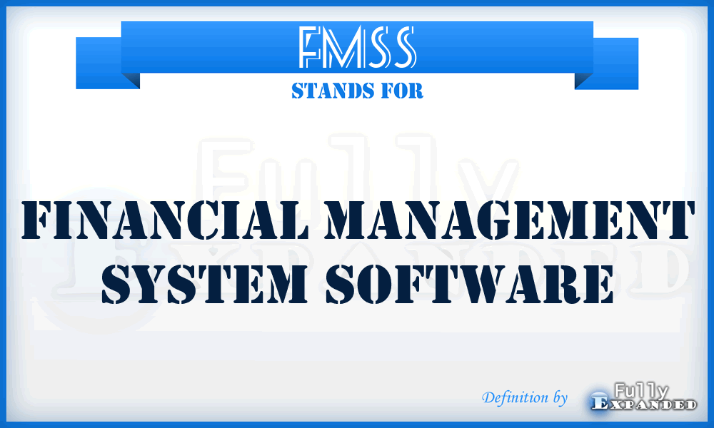 FMSS - financial management system software