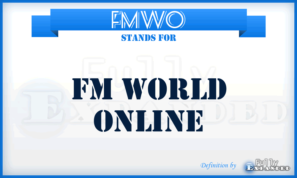 FMWO - FM World Online