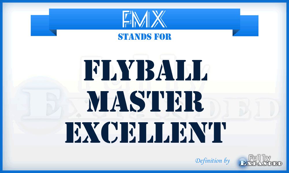 FMX - Flyball Master Excellent