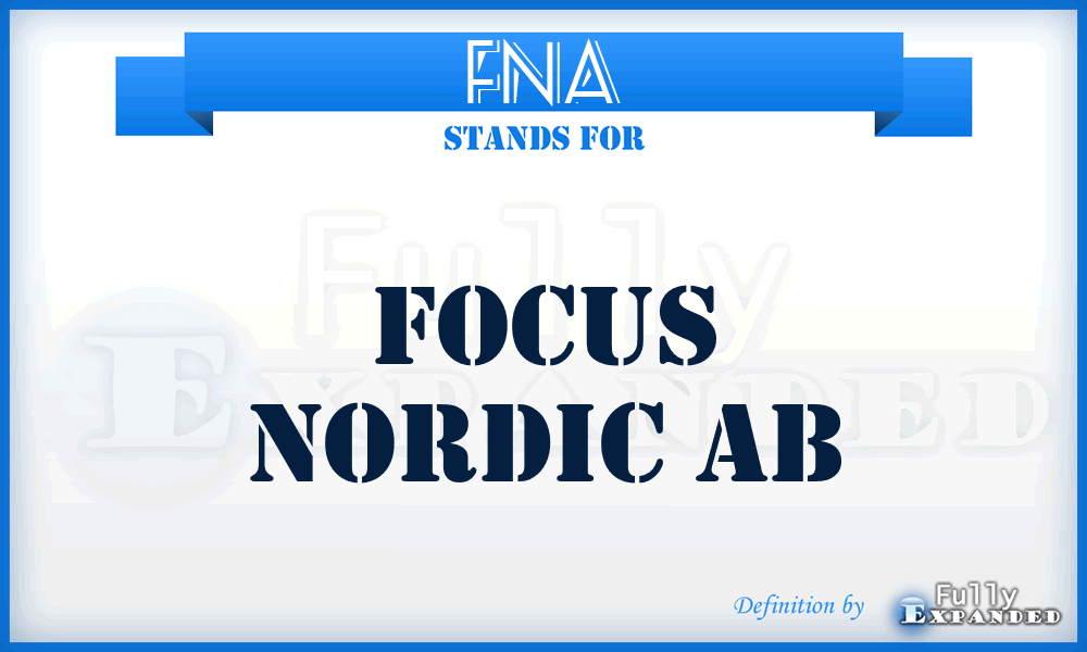 FNA - Focus Nordic Ab