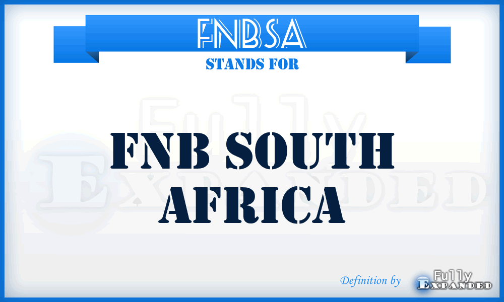 FNBSA - FNB South Africa