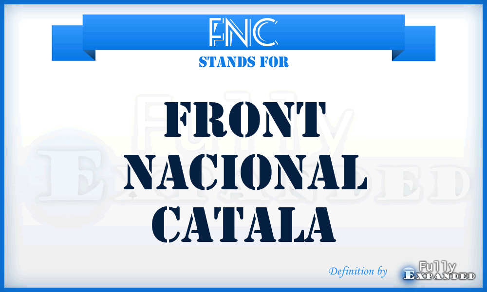 FNC - Front Nacional Catala