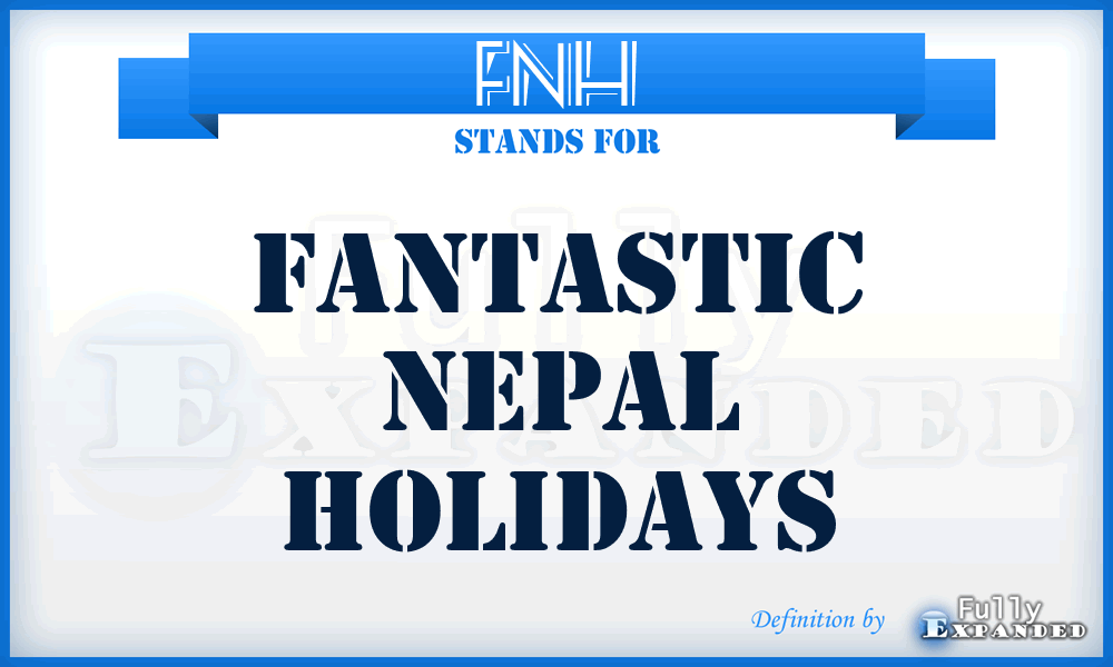 FNH - Fantastic Nepal Holidays