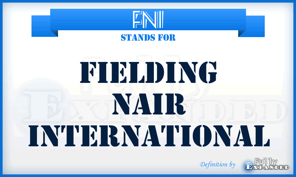 FNI - Fielding Nair International