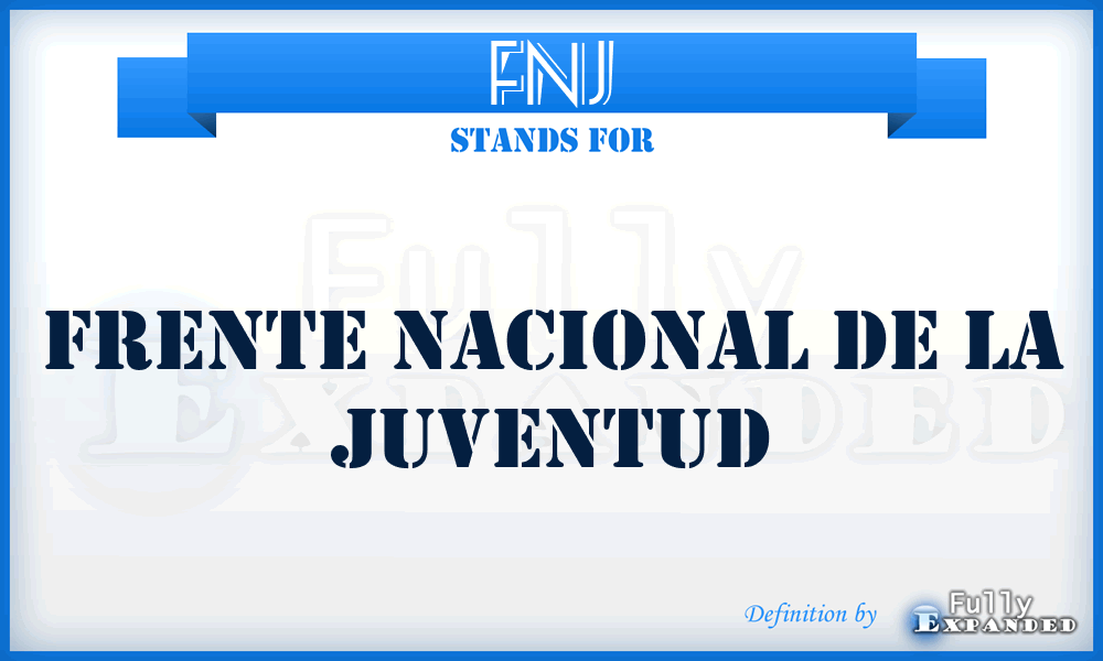 FNJ - Frente Nacional de la Juventud