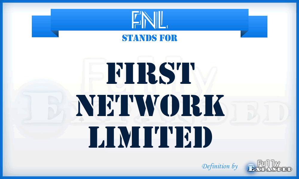 FNL - First Network Limited