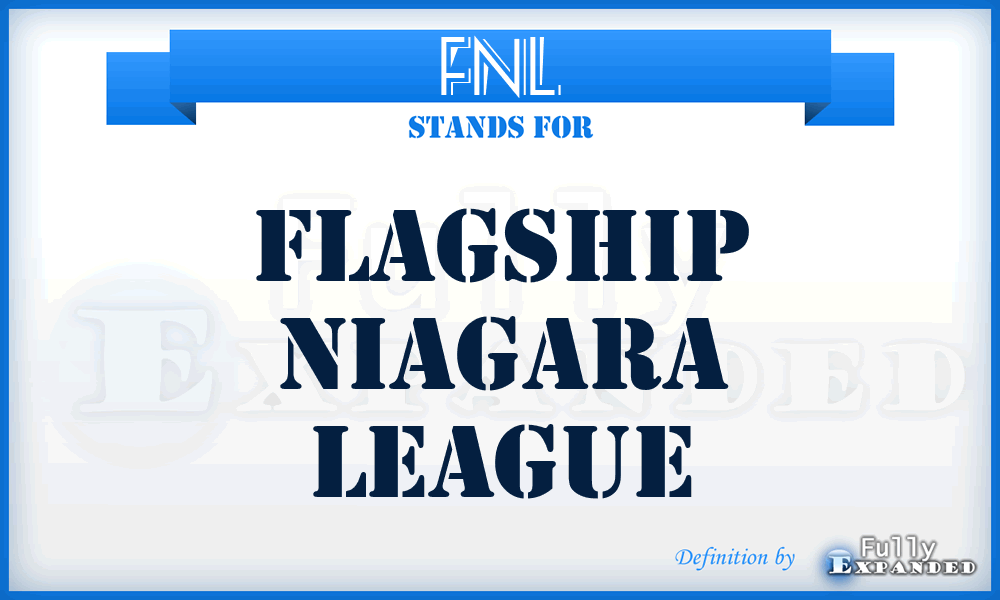 FNL - Flagship Niagara League