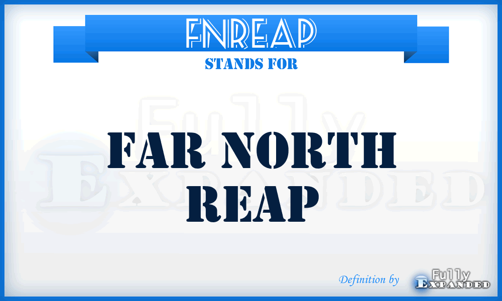 FNREAP - Far North REAP