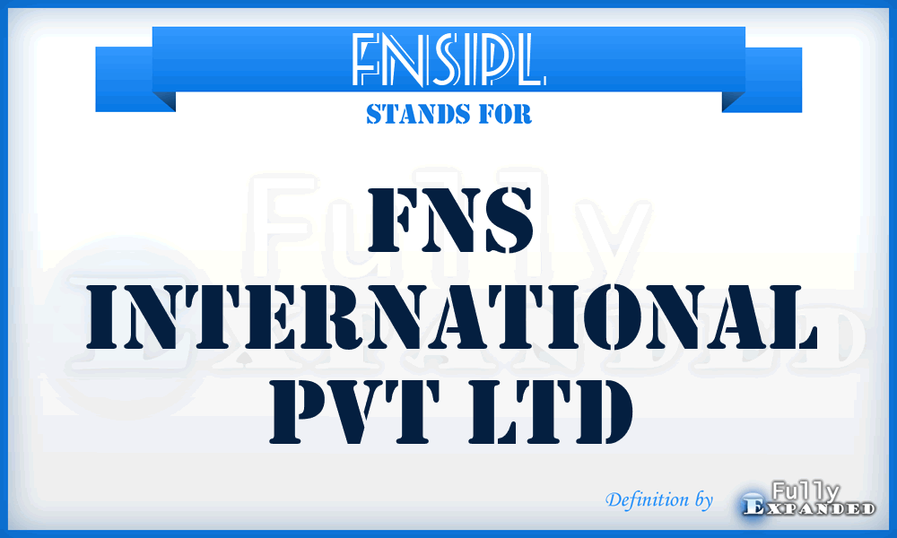 FNSIPL - FNS International Pvt Ltd