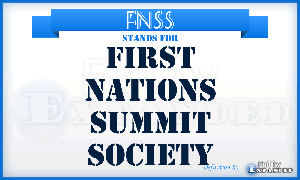 FNSS - First Nations Summit Society