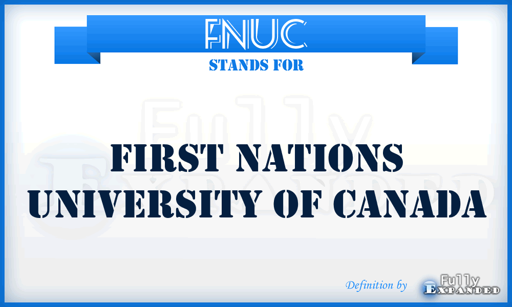 FNUC - First Nations University of Canada