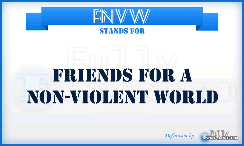 FNVW - Friends for a Non-Violent World
