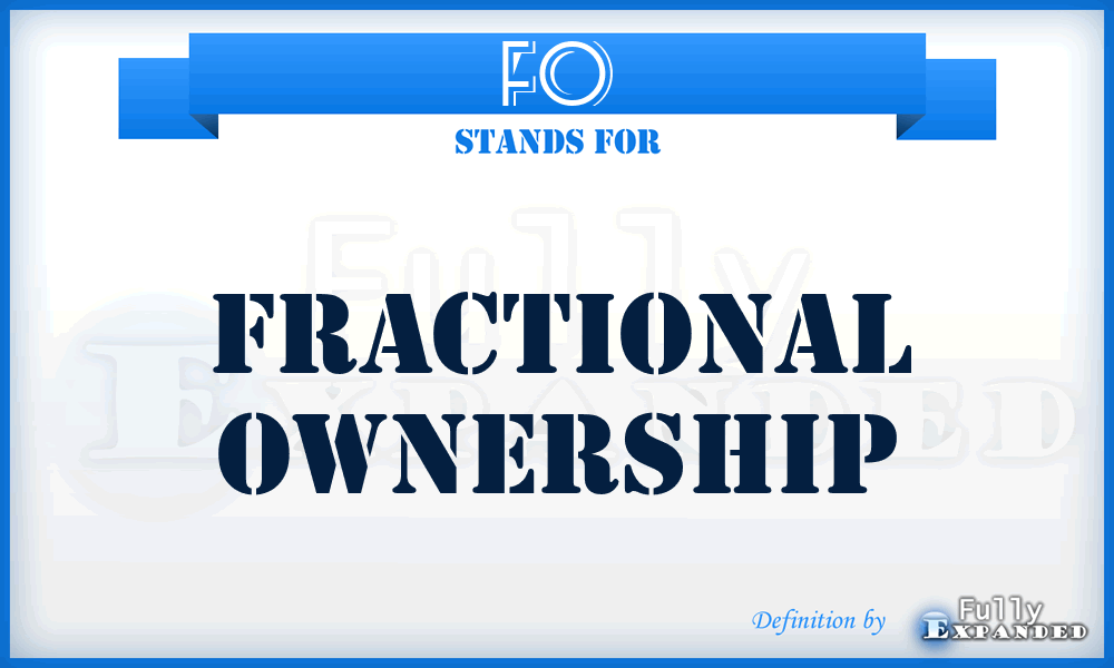 FO - Fractional Ownership