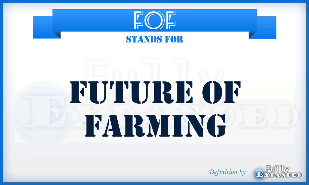 FOF - Future Of Farming