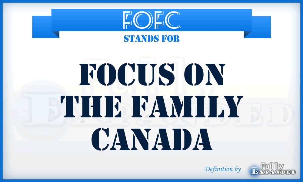 FOFC - Focus On the Family Canada