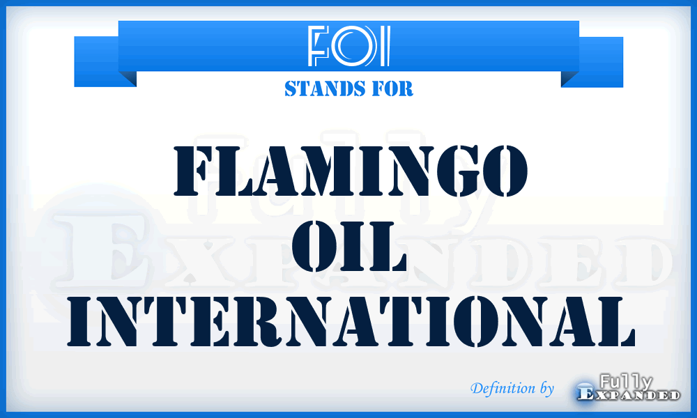 FOI - Flamingo Oil International