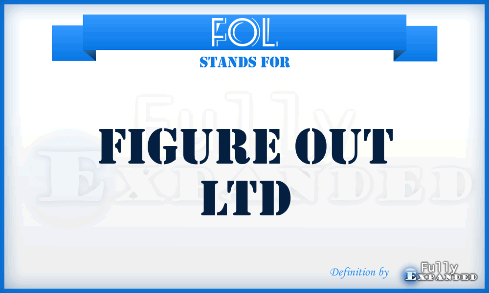 FOL - Figure Out Ltd