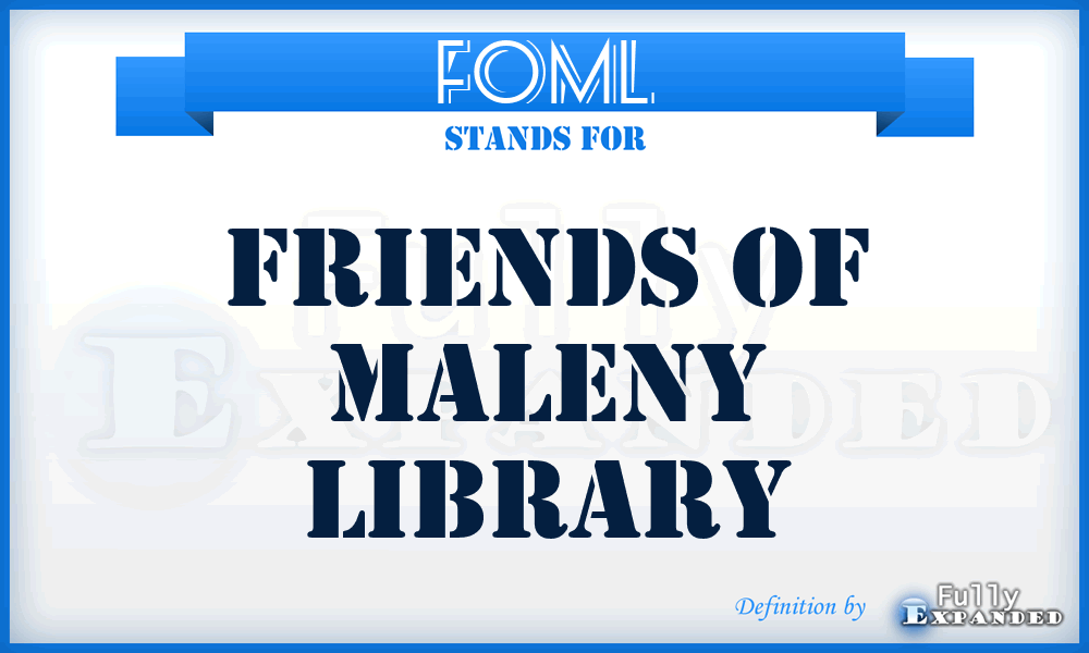 FOML - Friends of Maleny Library