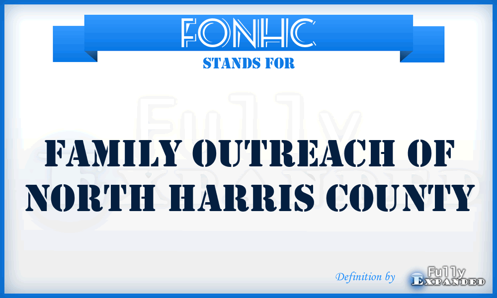 FONHC - Family Outreach of North Harris County