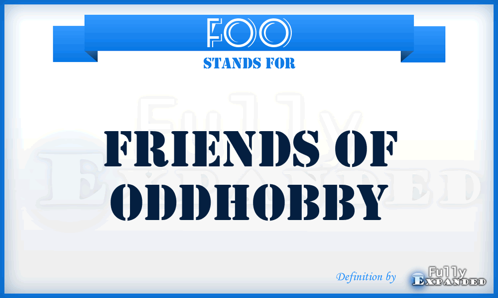 FOO - Friends Of Oddhobby
