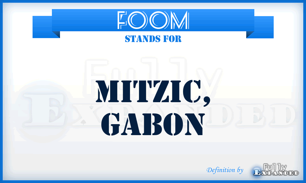 FOOM - Mitzic, Gabon