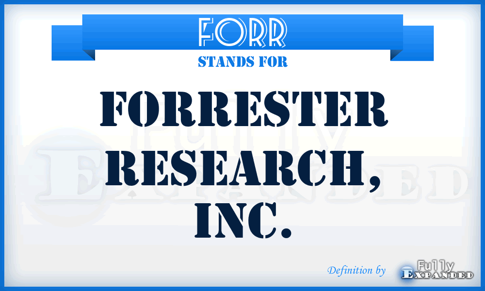 FORR - Forrester Research, Inc.
