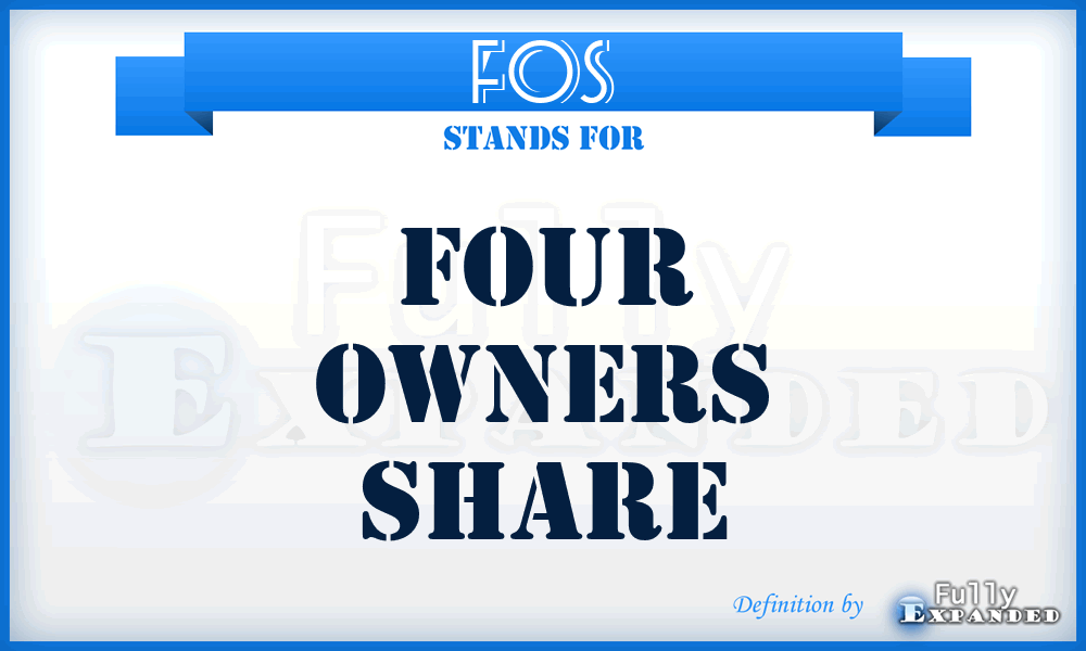FOS - Four Owners Share