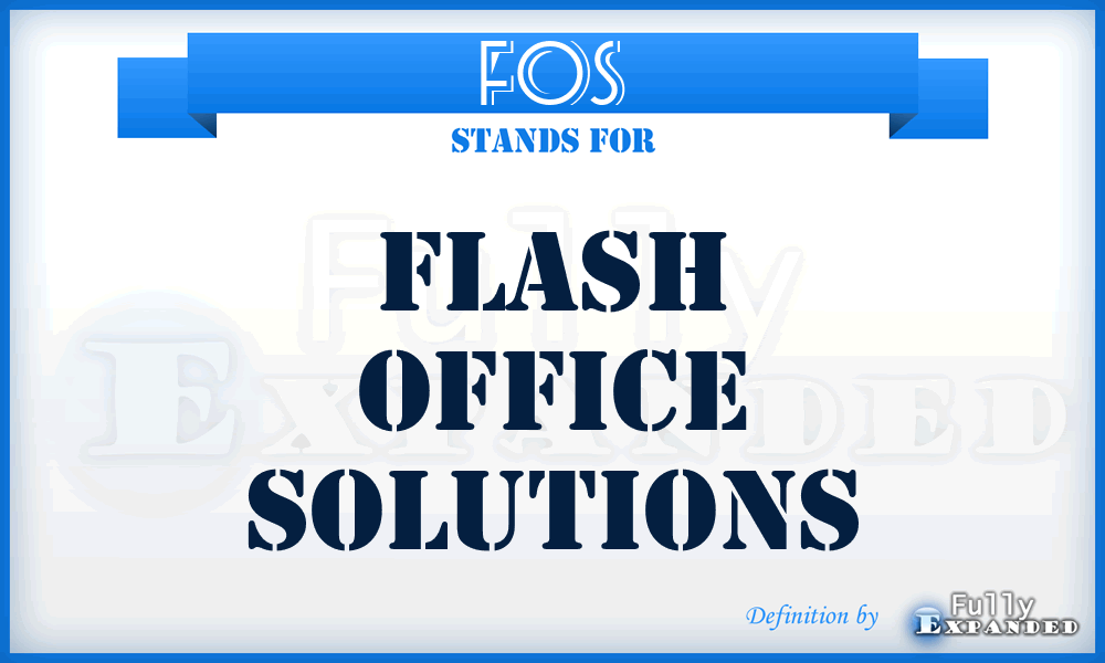 FOS - Flash Office Solutions