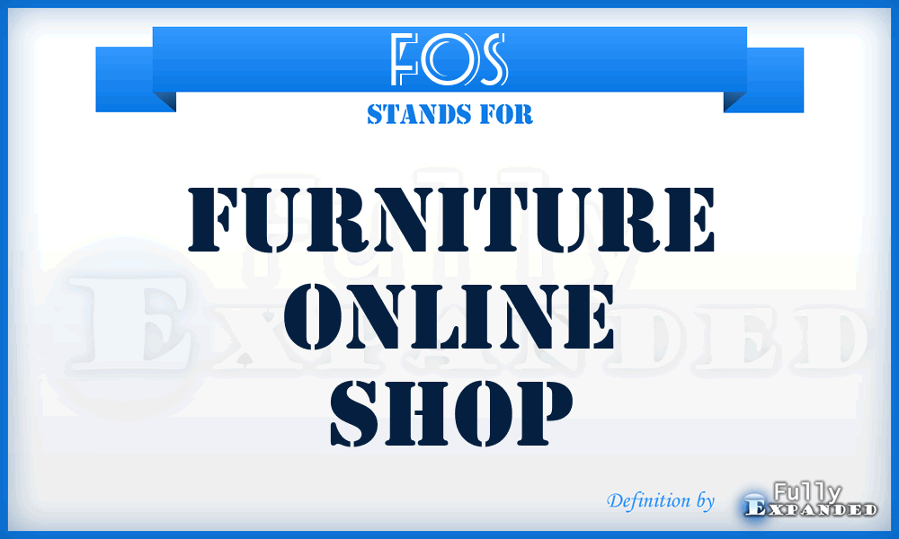 FOS - Furniture Online Shop