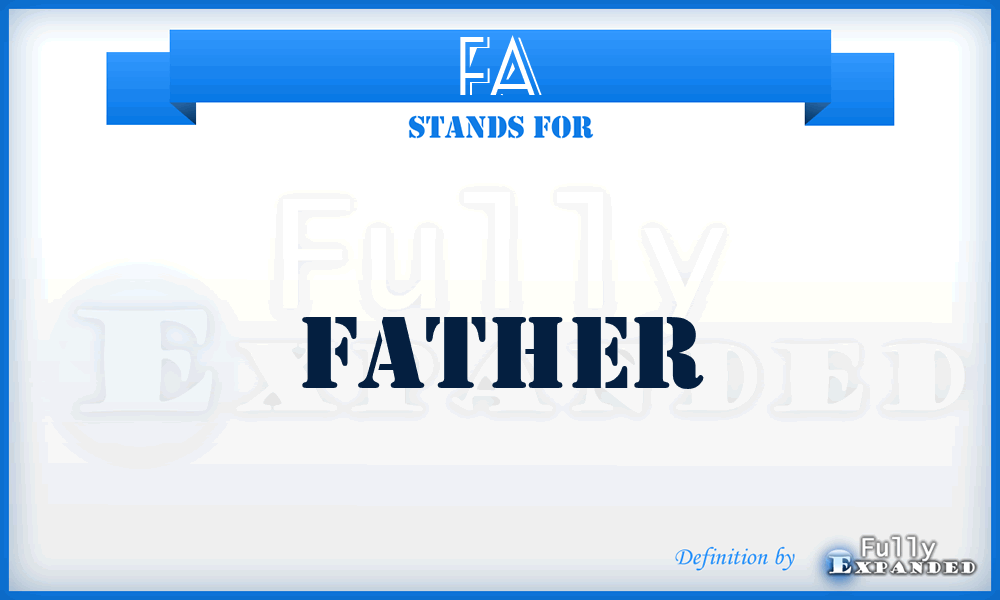 FA - Father