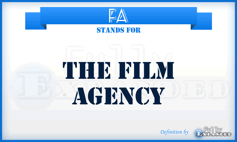 FA - The Film Agency