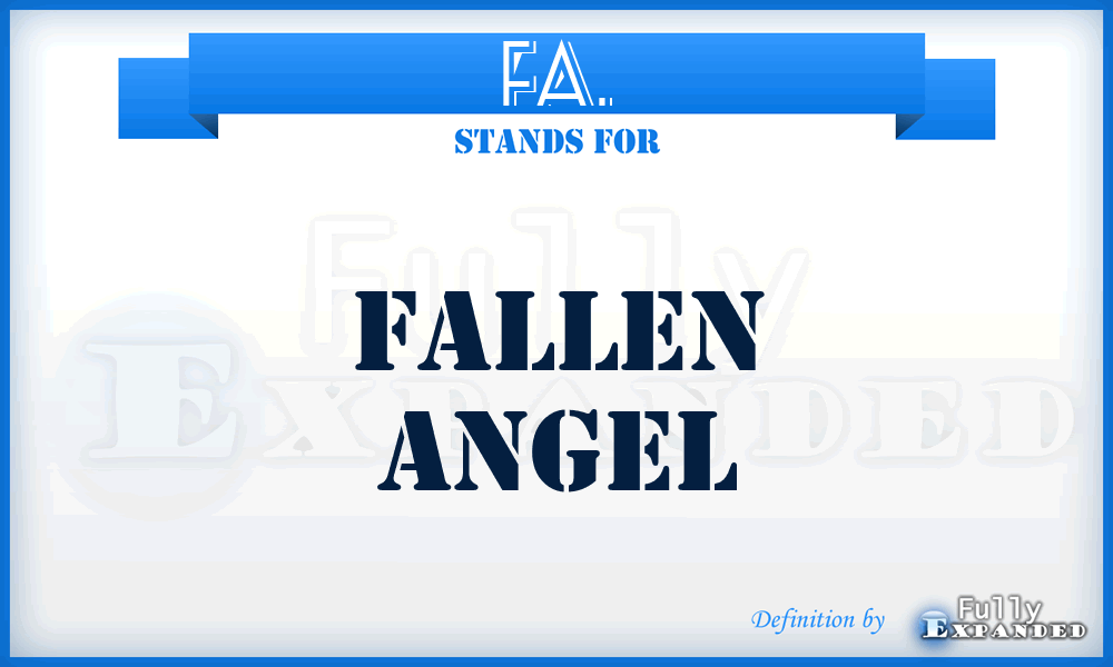 FA. - Fallen Angel