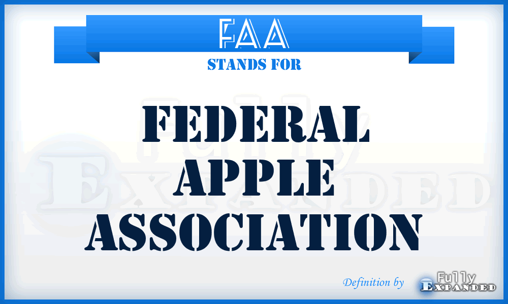 FAA - Federal Apple Association