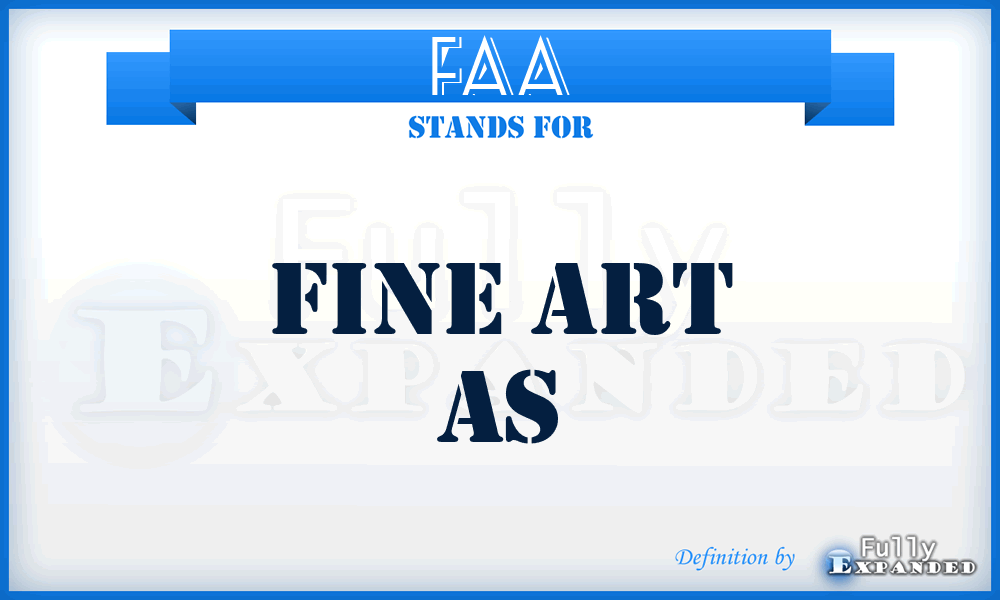 FAA - Fine Art As