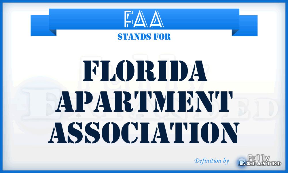 FAA - Florida Apartment Association