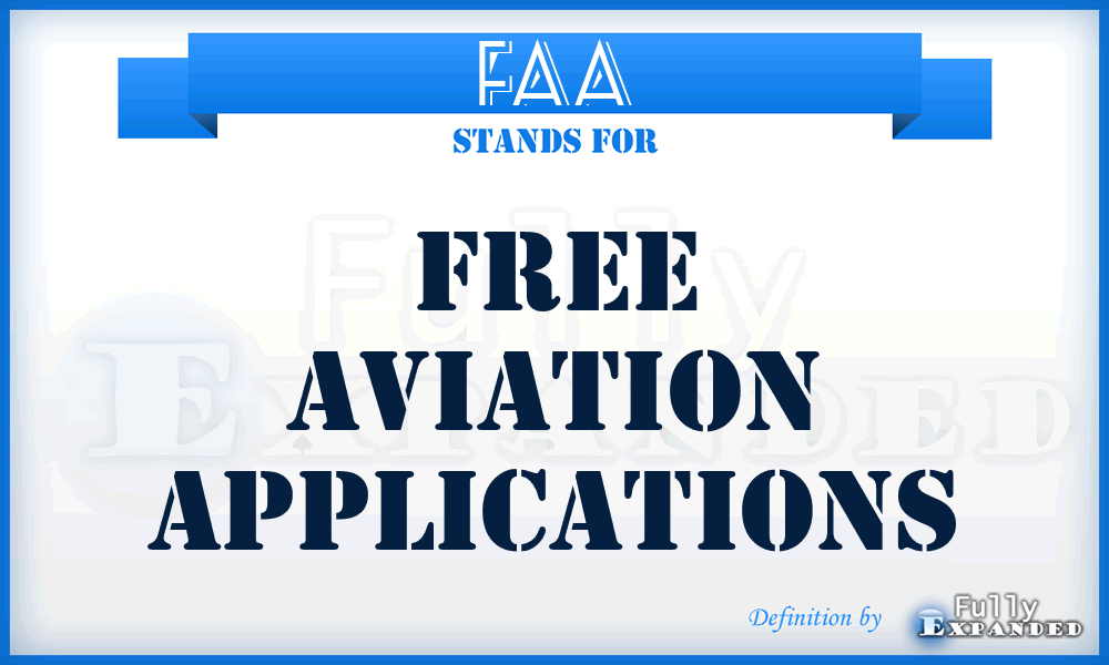 FAA - Free Aviation Applications