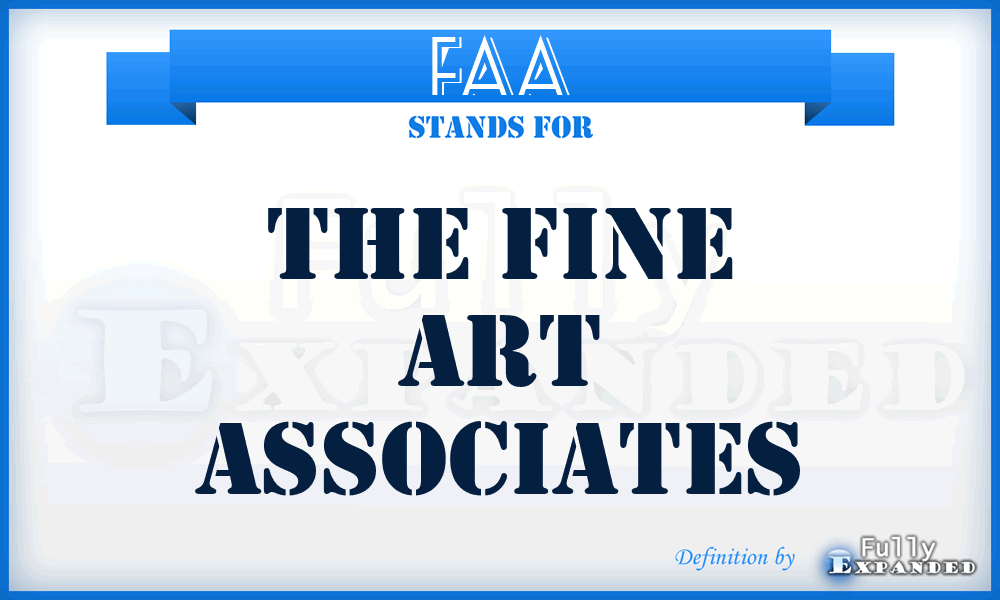 FAA - The Fine Art Associates