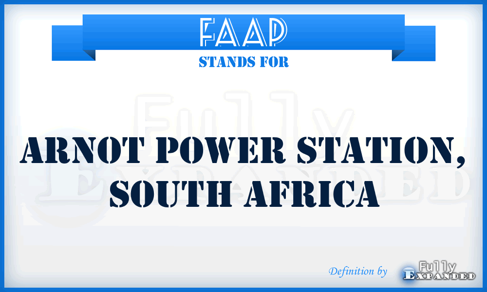 FAAP - Arnot Power Station, South Africa