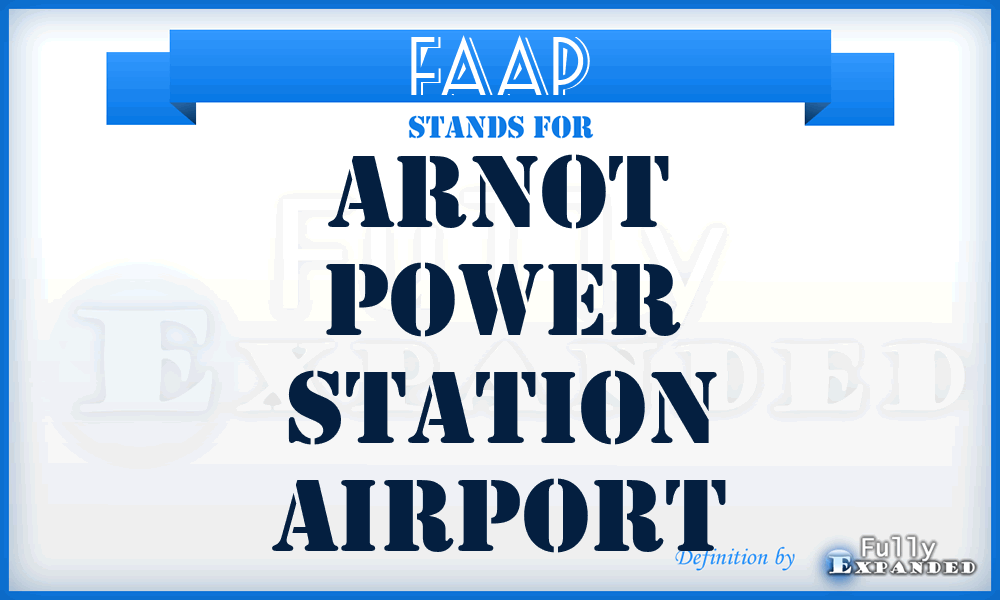 FAAP - Arnot Power Station airport