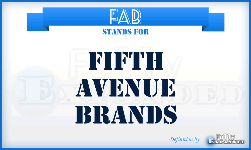 FAB - Fifth Avenue Brands