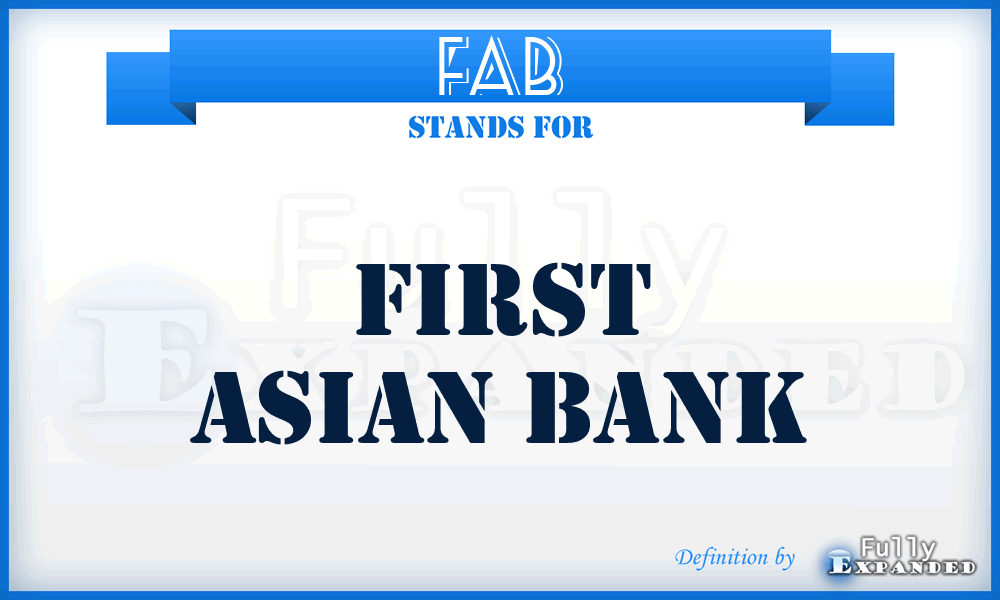 FAB - First Asian Bank