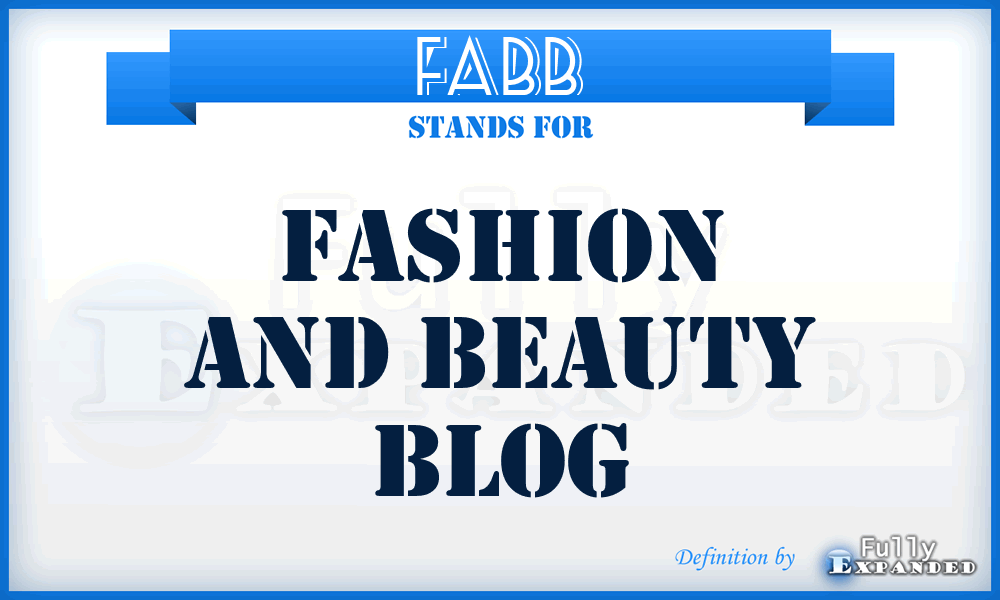 FABB - Fashion And Beauty Blog