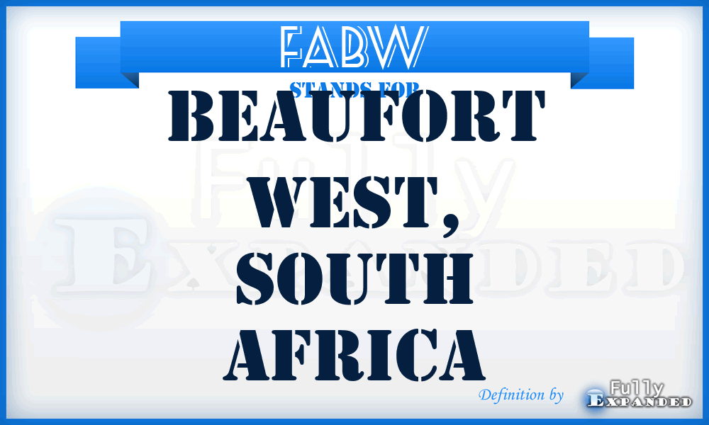 FABW - Beaufort West, South Africa
