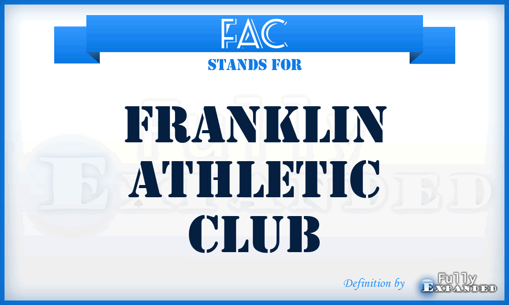 FAC - Franklin Athletic Club