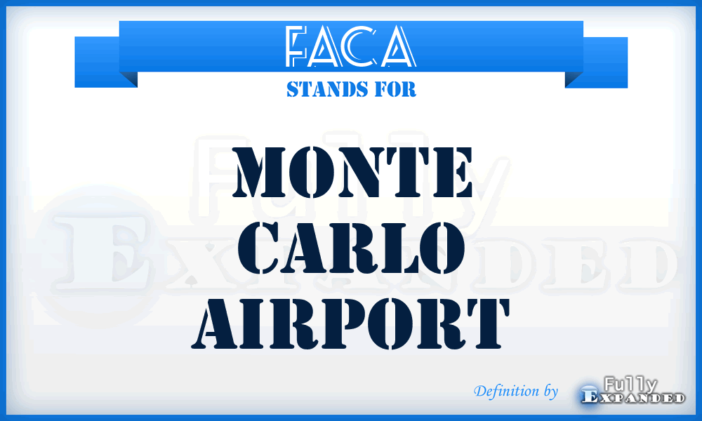 FACA - Monte Carlo airport