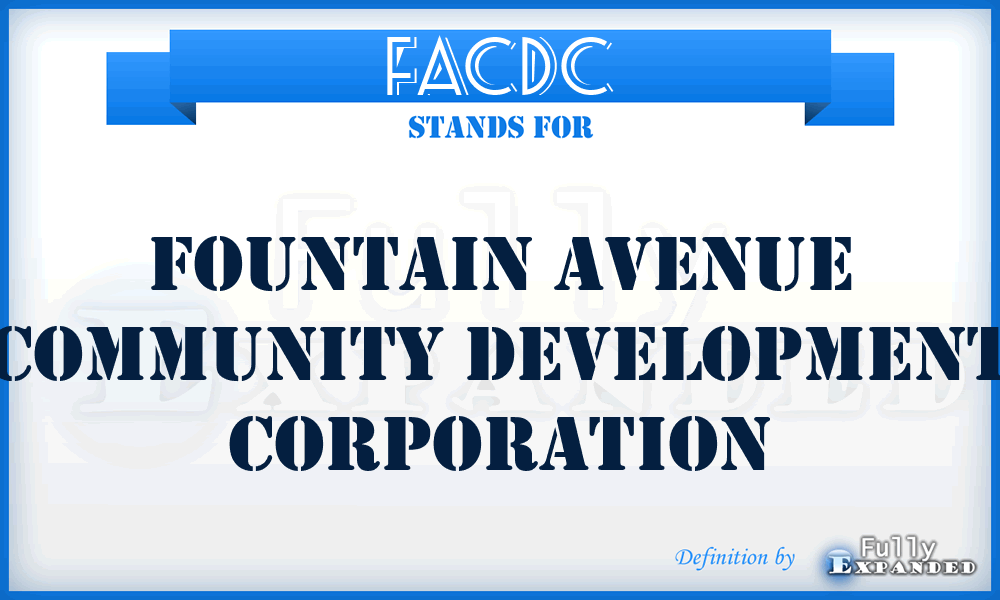 FACDC - Fountain Avenue Community Development Corporation